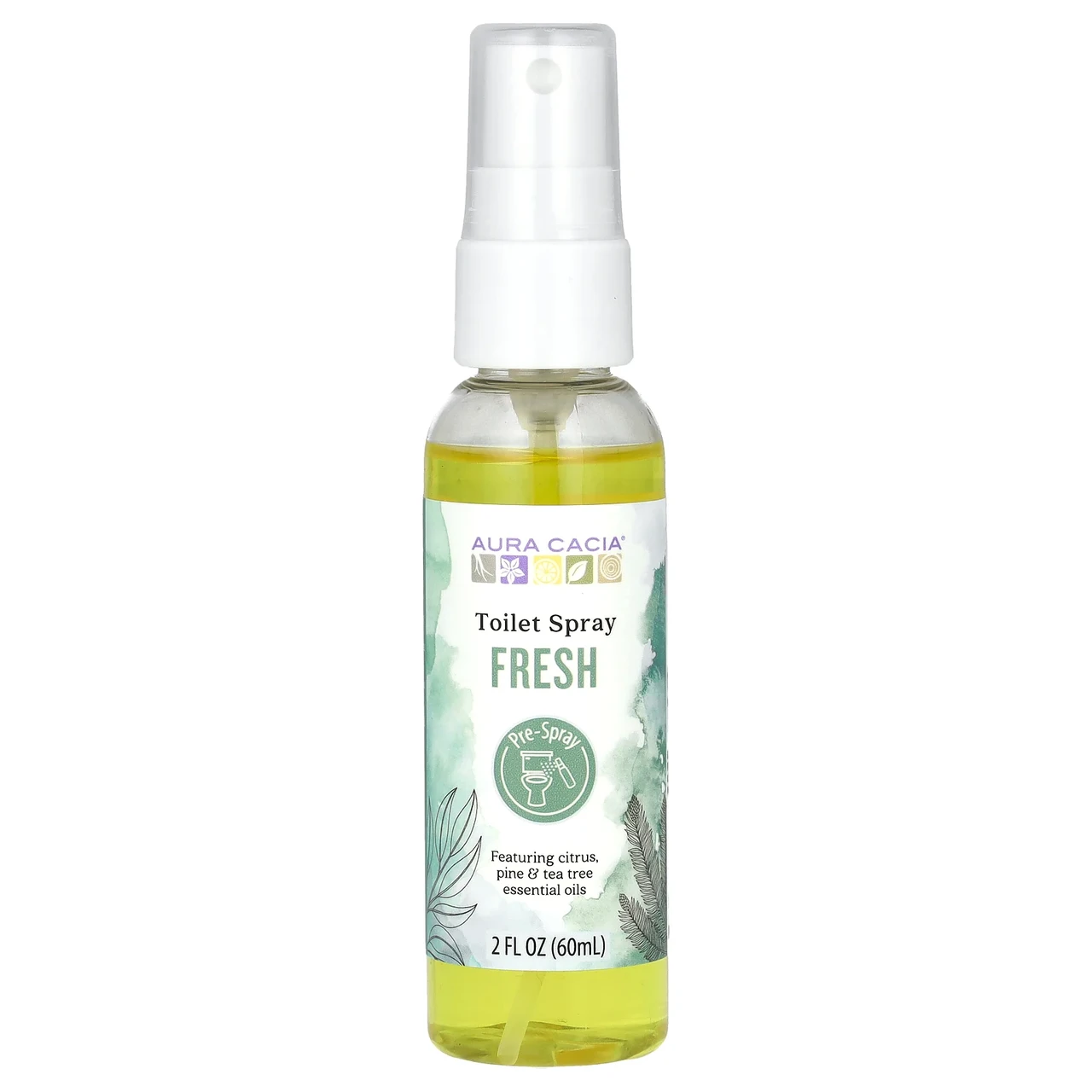 Aura Cacia, спрей-освіжувач для туалету, свіжість, 60 мл (2 рідк. унції) Київ, Київ, фото 1