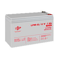 Акумулятор гелевий LPM-GL 12V - 7 Ah, фото 4