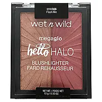 Wet n wild, MegaGlo, Hello Halo Blushlighter, Flash Me, 0.35 oz (10 g) оригінал