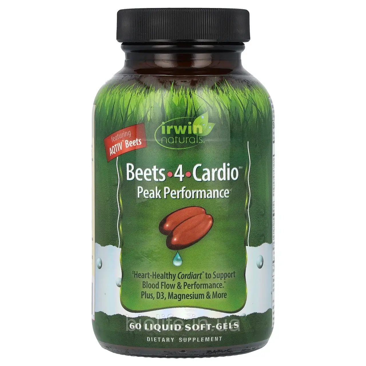 Irwin Naturals, Beets-4-Cardio™, 60 Liquid Soft-Gels оригінал, фото 1