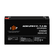 Акумулятор AGM LPM 6V - 7.2 Ah, фото 3