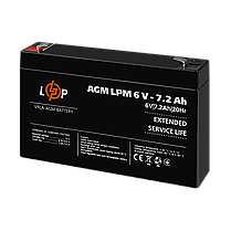 Акумулятор AGM LPM 6V - 7.2 Ah, фото 4