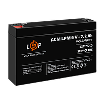 Акумулятор AGM LPM 6V - 7.2 Ah, фото 5