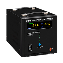 ДБЖ LogicPower LPY-PSW-2000VA+ (1400Вт) 10A/20A з правильною синусоїдою 24V, фото 4