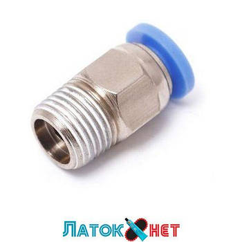 З'єднувач швидкорознімний зовнішня різь 1/8 — пластиковий шланг 8 мм SPC08-01 Airkraft