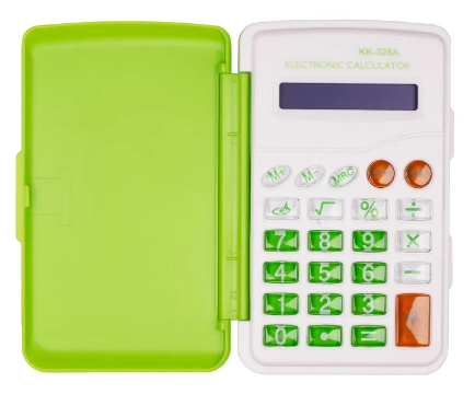 Калькулятор кишеньковий Kenko KK-328A зелений 9*6 см, фото 1