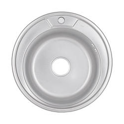 Кухонна мийка Lidz 510-D 0,8 мм dekor (LIDZ510DEC)