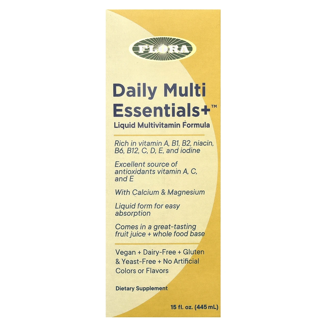Flora, Daily Multi Essentials+, мультивітаміни, 445 мл (15 рідк. унцій) Київ, Київ, фото 1