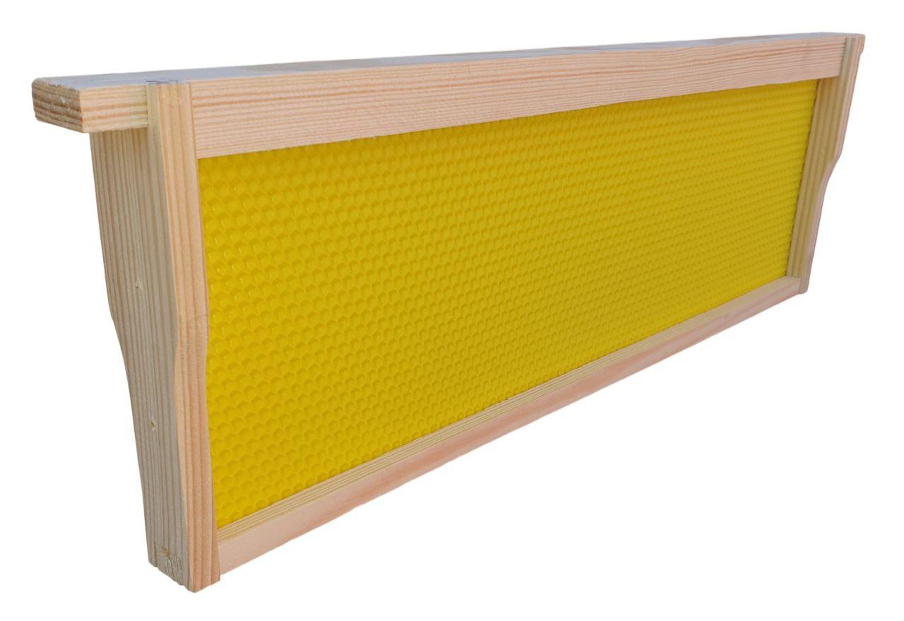 Рамка магазинна (дерев’яна) з пластиковою вощиною, комплект – 10 шт., фото 1