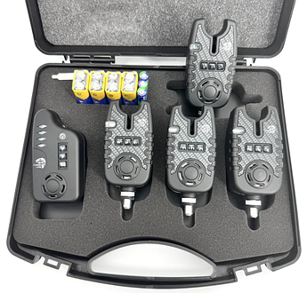 Набір електронних сигналізаторів клювання з пейджером Carp Line TLI-22 4+1