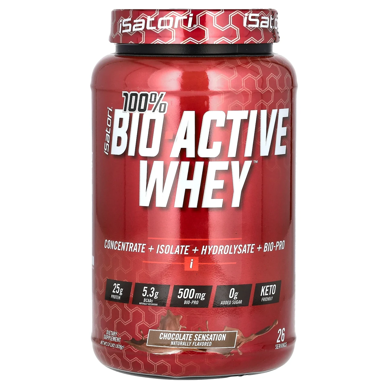 Isatori, 100% Bio Active Whey, сироватка Bio Active, зі смаком шоколаду, 928 г (2 фунти), Київ