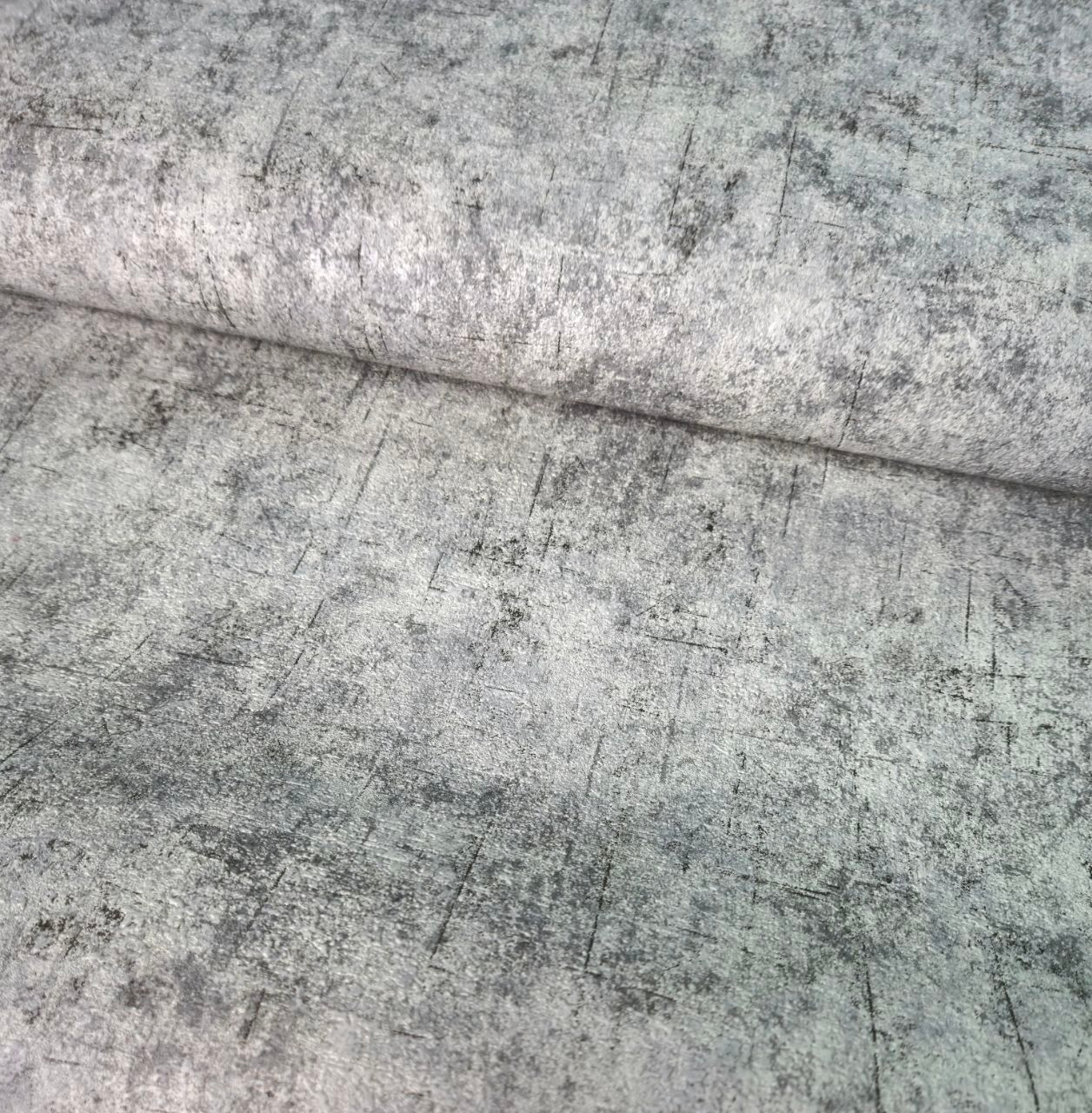 Шпалери вінілові 0,53 × 10,05 м Слов’янські Шпалери 5802-10, сірі для вітальні, спальні, кухні, коридору, фото 1