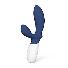 Масажер простати LELO Loki Wave 2 Base Blue, 2 мотори, що ваблять рух + вібрація