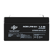 Акумулятор AGM LPM 6V - 1.3 Ah