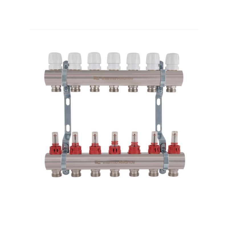 Колектор з витратомірами Thermo Alliance Standart 1" 7 виходів SD235W7, фото 1