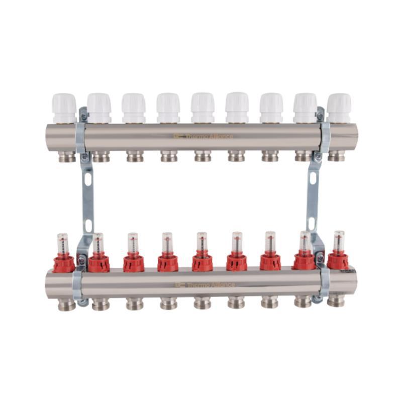 Колектор з витратомірами Thermo Alliance Standart 1" 9 виходів SD235W9, фото 1