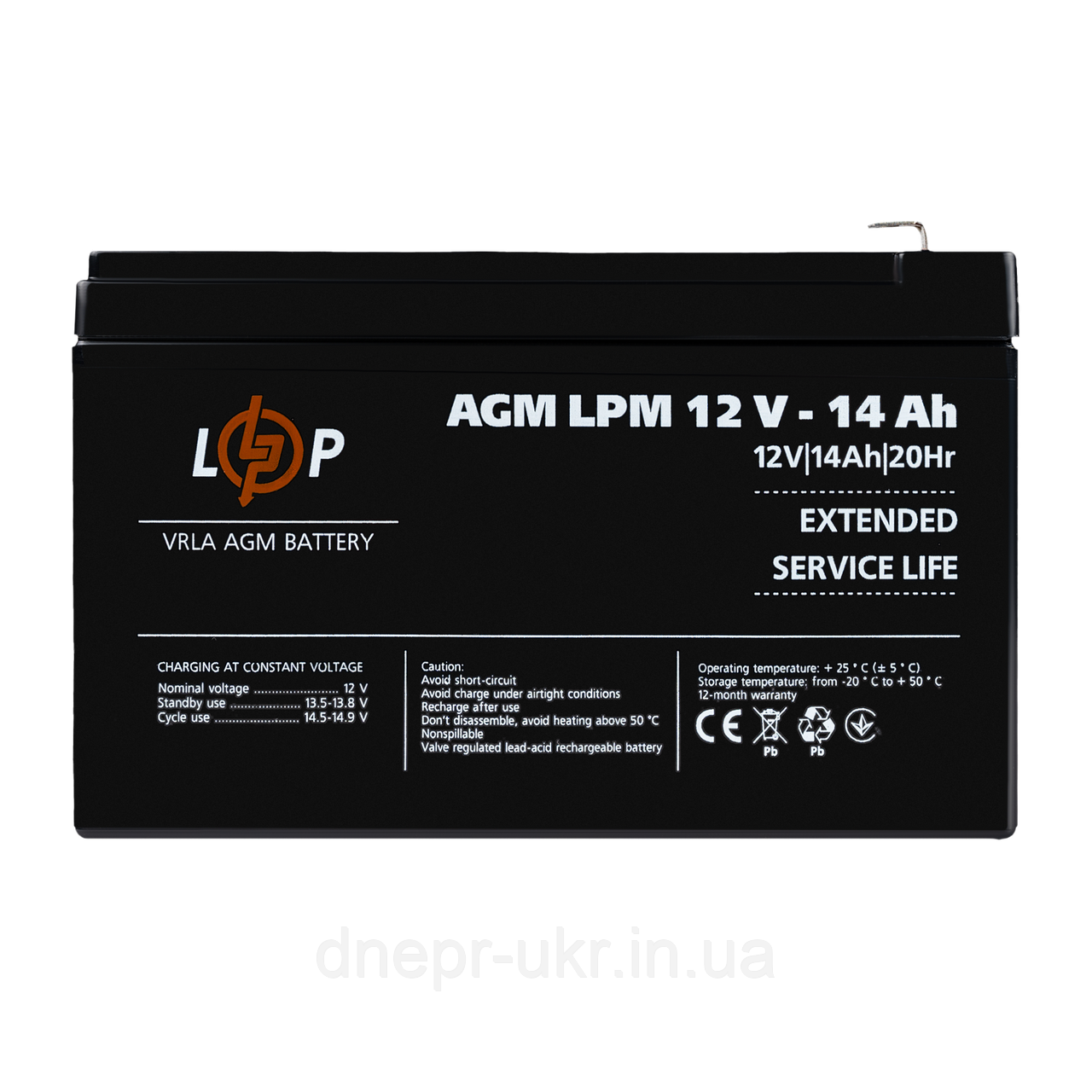 Акумулятор AGM LPM 12V - 14 Ah