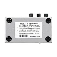 Конвертер відеосигналу AV-HDMI Dtech DT-7005A (74-00136), фото 9