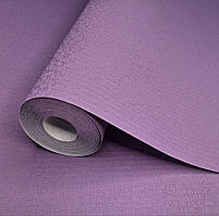 Шпалери вінілові 10 × 0.53 м 82041, бузкові однотонні для спальні, вітальні, дитячої, кухні