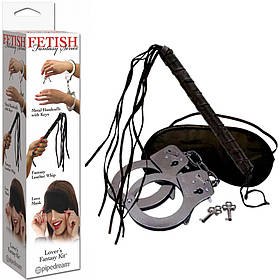 Набір БДСМ Fetish Fantasy, наручники, плетка та маска