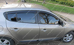 Вітровики вікон Рено Меган 3 (дефлектори бічних вікон Renault Megane 3)