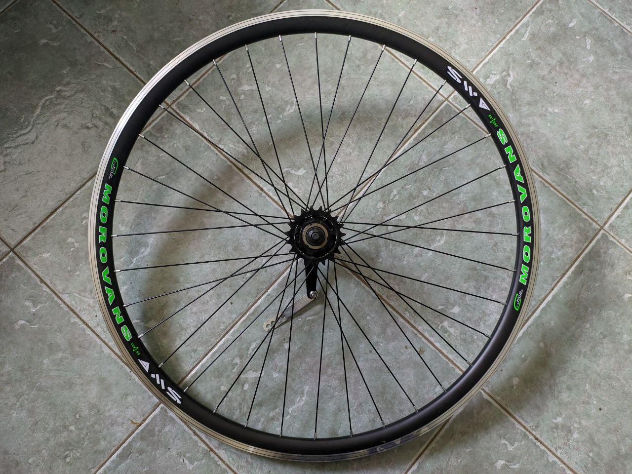Колесо заднє на черв'ячній втулці MOROVANS 26" алюмінієвий подвійний обід, фото 1
