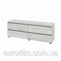 Тумба під телевізор Еверест ЛТВ-1400 Лайт 140х38х49 см Дуб Крафт білий (DTM-071082), фото 4