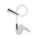 Змішувач для кухні Lidz Tani 008F3 з гнучким виливом (k40) LDTAN008F3WCR37037 White / Chrome, фото 3