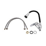 Змішувач для кухні Lidz Tani 008F3 з гнучким виливом (k40) LDTAN008F3BCR39484 Chrome/Black, фото 5