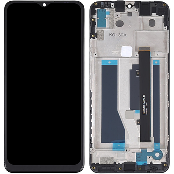 Дисплей ZTE Blade A71 в зборі з сенсором та рамкою black Original PRC