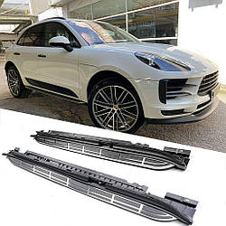 Бокові пороги,підніжки (2 шт) для мод. Porsche Macan 2014↗ рр.