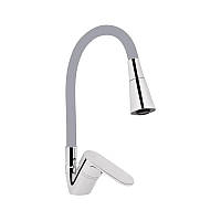Змішувач для кухні Lidz Tani 008F3 з гнучким виливом (k40) LDTAN008F3GCR39507 Grey / Chrome