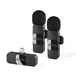 Мікрофон бездротовий петличний BOYA BY-V2 Lightning black