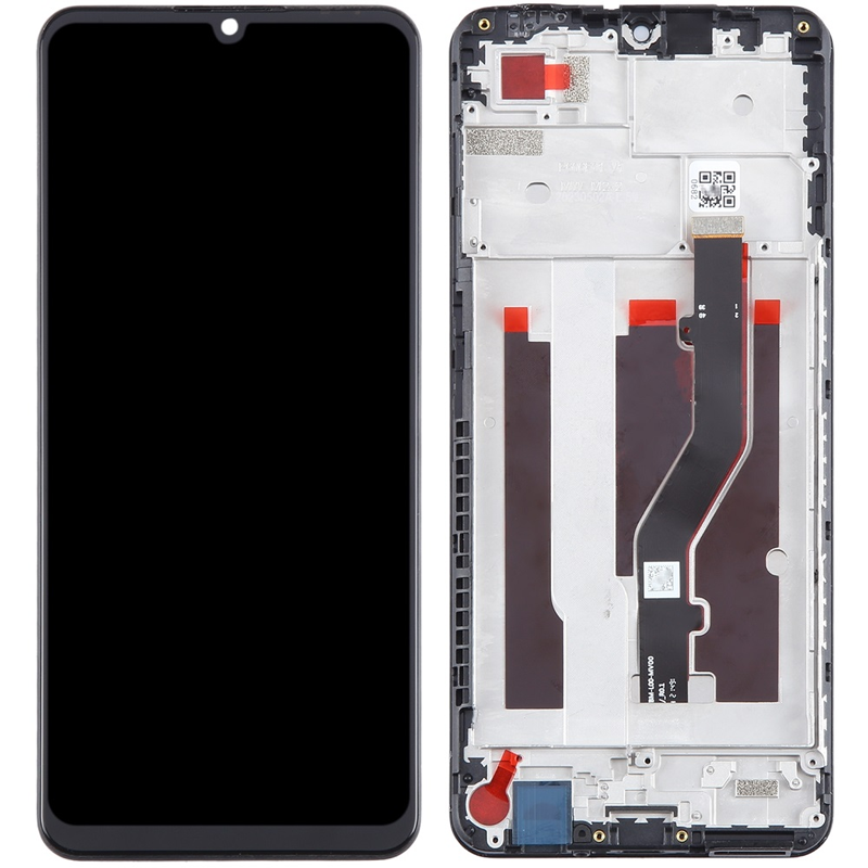 Дисплей ZTE Blade A72 4G у складі із сенсором і рамкою black (оригінал завод)