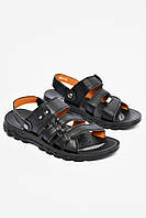 Шльопанці підліткові для хлопчика чорного кольору 200318M