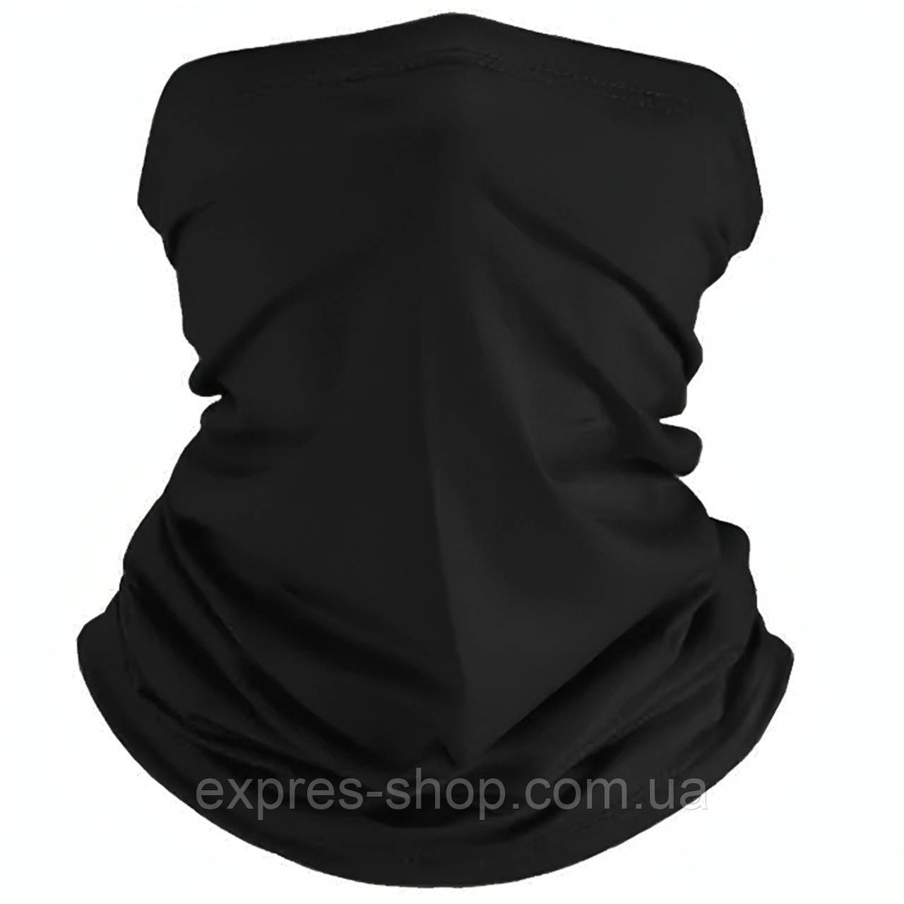 Тактичний бафф літній із затяжкою, Розмір Універсальний, Чорний / Чоловічий Шарф-труба / Баф шарф, фото 1
