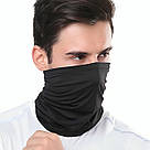 Тактичний бафф літній із затяжкою, Розмір Універсальний, Чорний / Чоловічий Шарф-труба / Баф шарф, фото 2