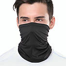 Тактичний бафф літній із затяжкою, Розмір Універсальний, Чорний / Чоловічий Шарф-труба / Баф шарф, фото 6