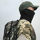 Тактичний бафф літній із затяжкою, Розмір Універсальний, Чорний / Чоловічий Шарф-труба / Баф шарф, фото 9