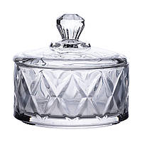 Конфетница с крышкой Ø 10 стеклянная HP-YH-20 AUTO-LUXEN