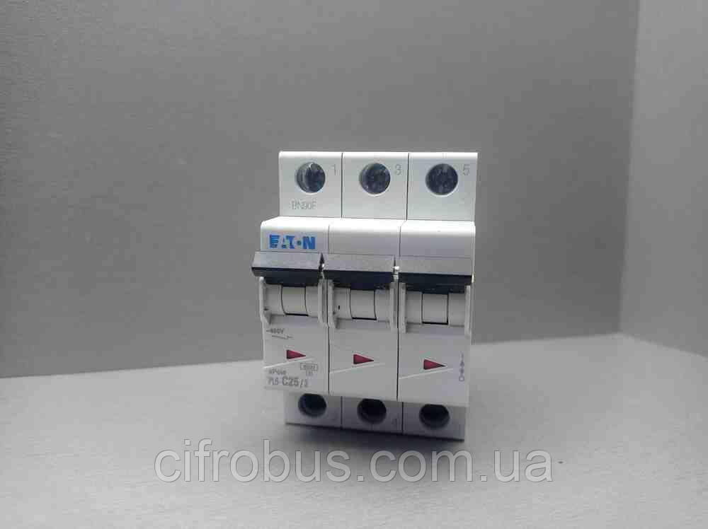 Автоматичний вимикач запобіжник Б/У Eaton PL6/C25/3