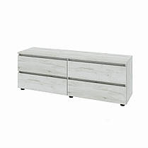 Тумба під телевізор Еверест ЛТВ-1400 Лайт 140х38х49 см Дуб Крафт білий (DTM-071082), фото 4