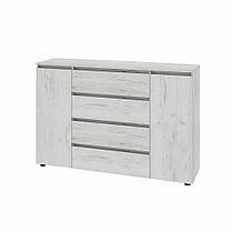 Комод Еверест КЛ-4 Лайт (телескопічні) 140х38х93 см Дуб Крафт білий (DTM-071077), фото 5