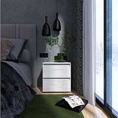 Тумба приліжкова Еверест ТЛ-1 Лайт 45х38х49 см Дуб Крафт білий (DTM-071083)