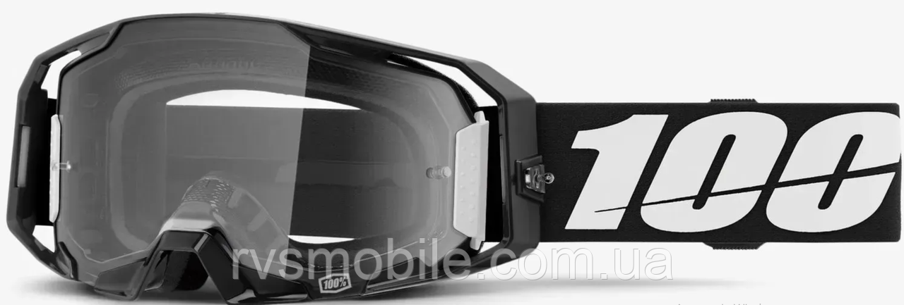 Маска кросова 100% ARMATIC Goggle Black Clear Lens