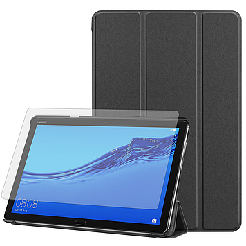 Чохол AIRON Premium для HUAWEI M5 Lite 10.1" із захисною плівкою і серветкою Black