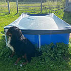 Захисний тент чохол для каркасного прямокутного басейну Intex 460 х 226 см 28039, фото 4