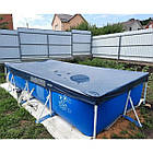 Захисний тент чохол для каркасного прямокутного басейну Intex 460 х 226 см 28039, фото 5