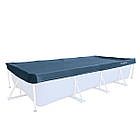 Захисний тент чохол для каркасного прямокутного басейну Intex 460 х 226 см 28039, фото 8