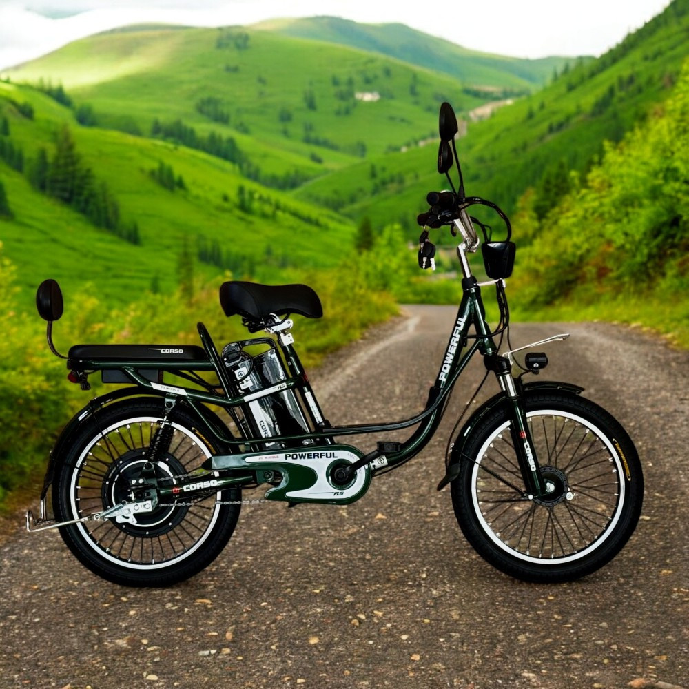 Електровелосипед Corso "Powerfull" 20'' дюймів 500W (48V13Ah) Зелений